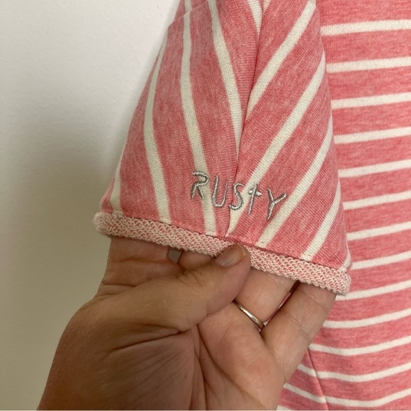 Rusty nineteen eighty five cropped striped top size 8 - Picture 7 of 8